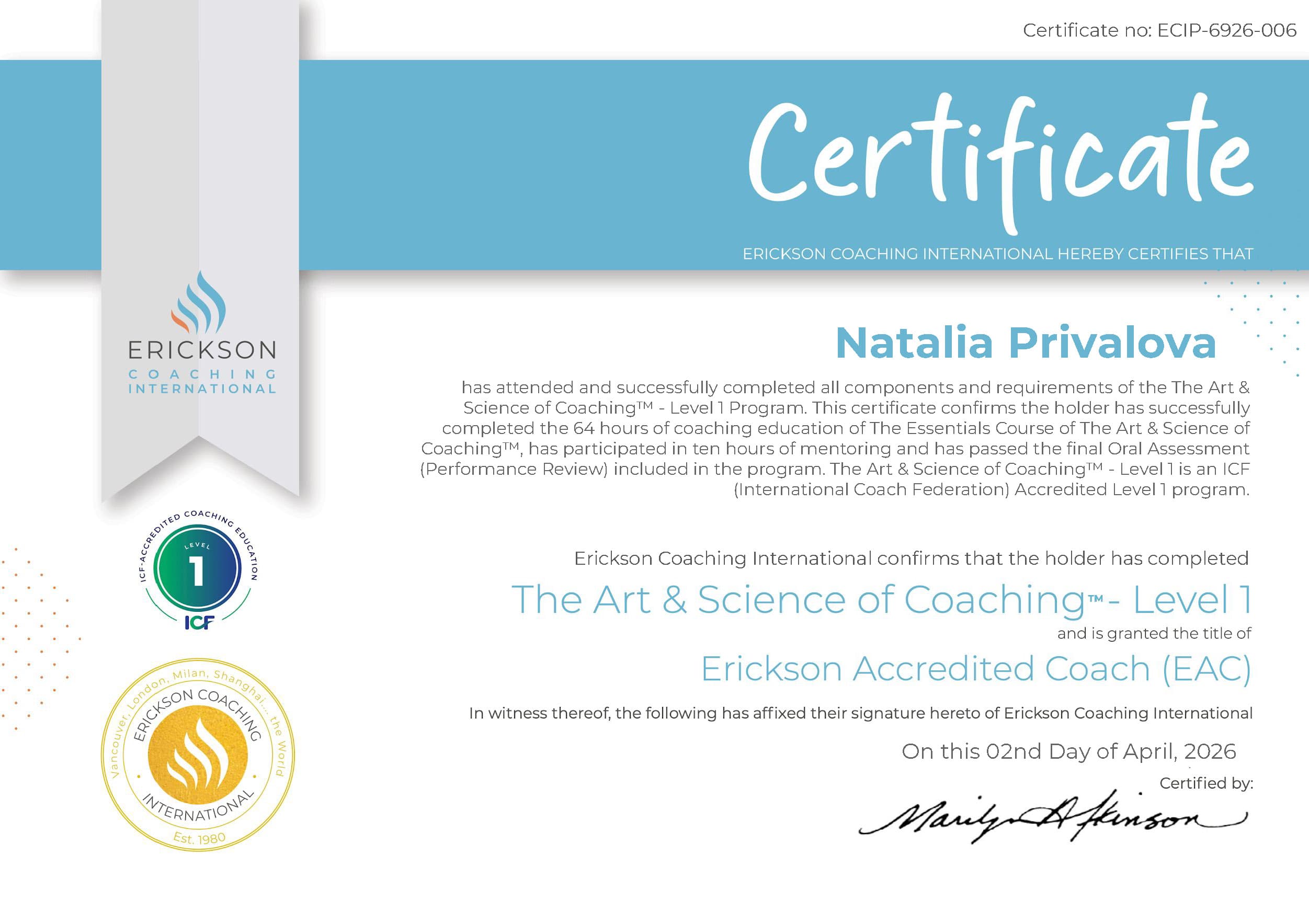 ericson-coaching-certificate ericson-coaching-certificate
